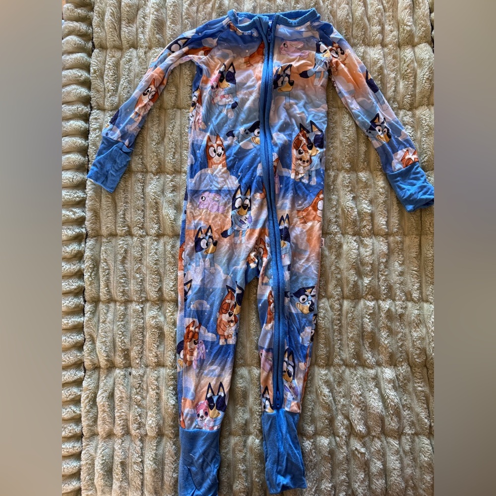 Little Sleepies Bluey Pajama Set - Blue